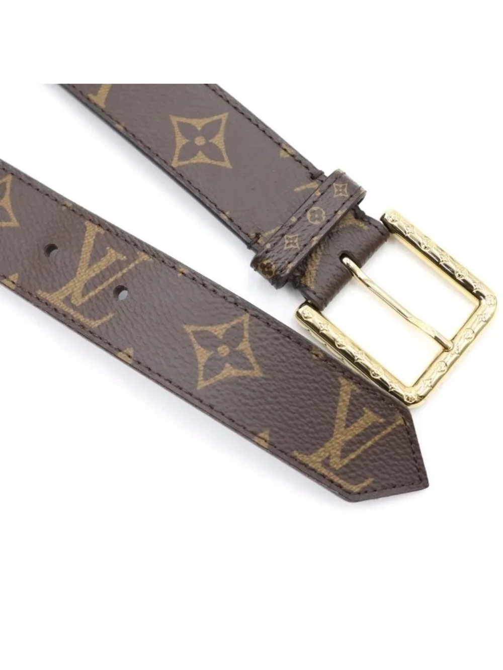 Louis Vuitton Belt Monogram Ceinture Daily Multi Pocket Brown